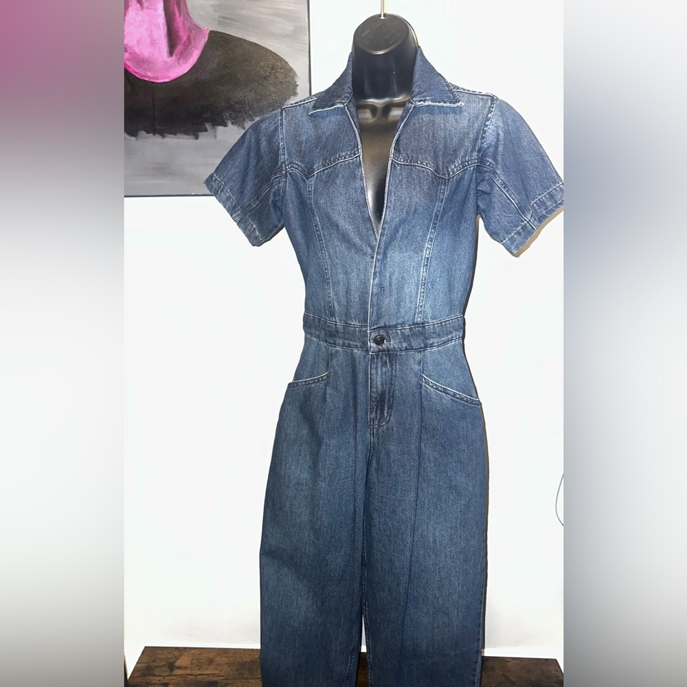 Free People Denim Jumpsuit - Picture 9 of 9